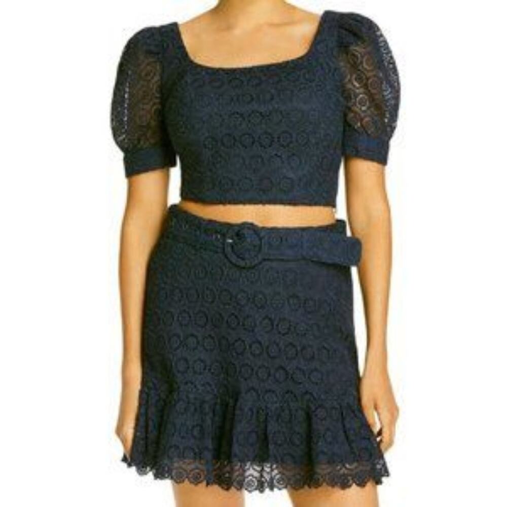 Aqua navy 2 piece set Skirt
